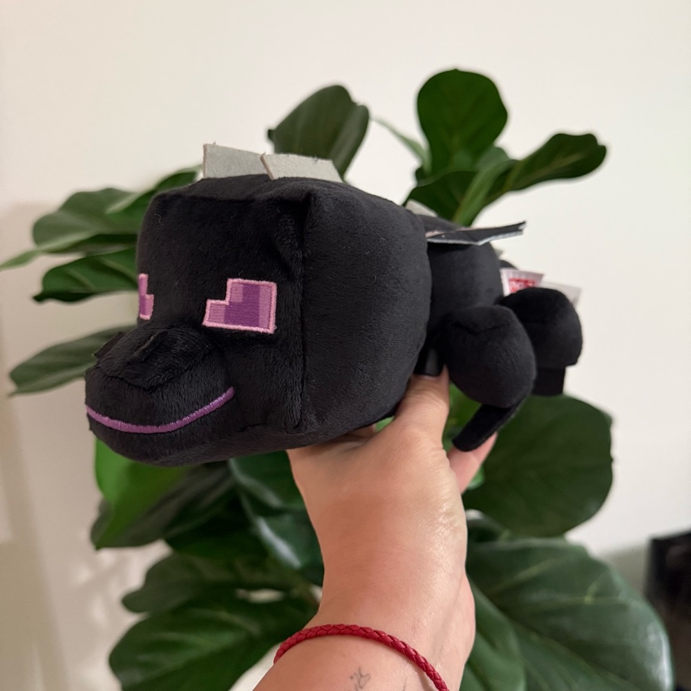 Minecraft Ender Dragon Plush Black Purple 10–12"
